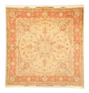 Perzisch tapijt - Tabriz - Royal vierkant  - 203 x 200 cm - beige
