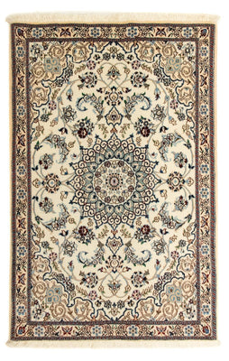 Perzisch tapijt - Nain - Koninklijk - 135 x 88 cm - beige