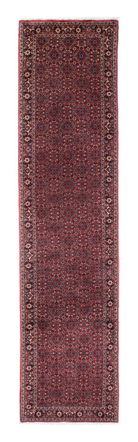Loper Perzisch tapijt - Bijar - 298 x 73 cm - rood