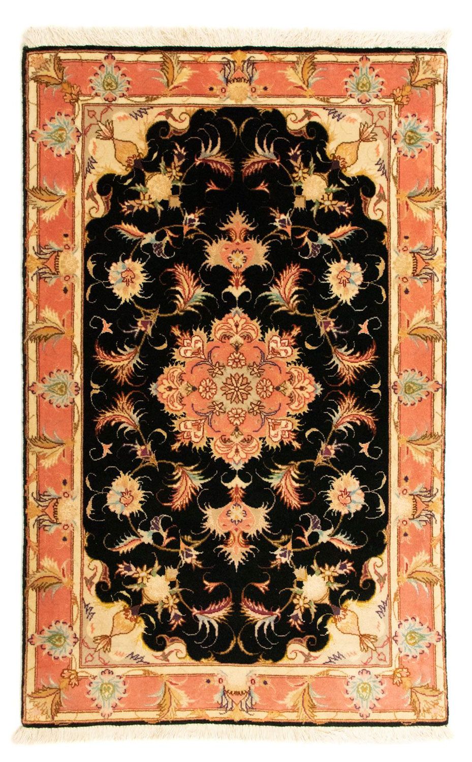 Perzisch tapijt - Tabriz - Royal - 118 x 71 cm - zwart