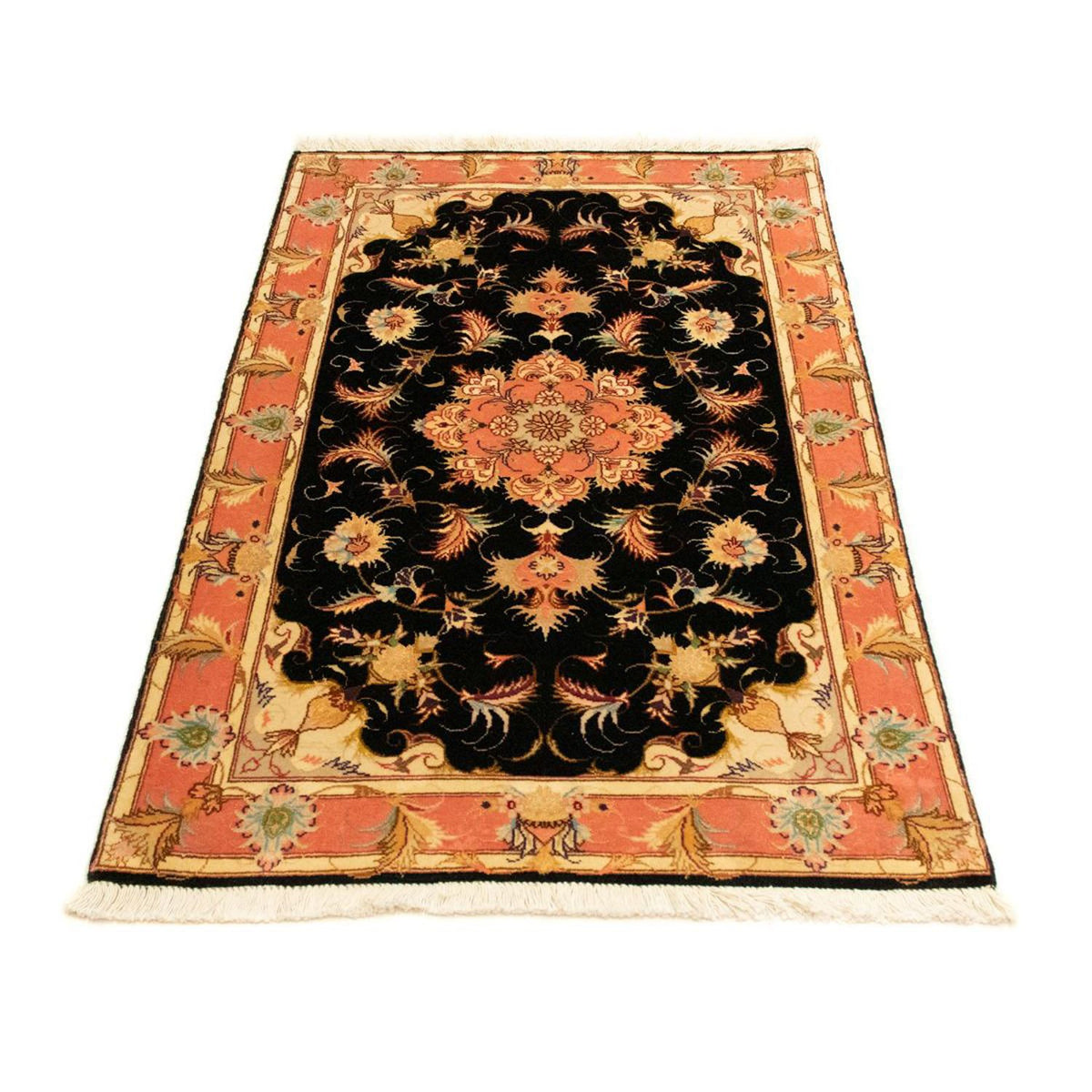 Perzisch tapijt - Tabriz - Royal - 118 x 71 cm - zwart