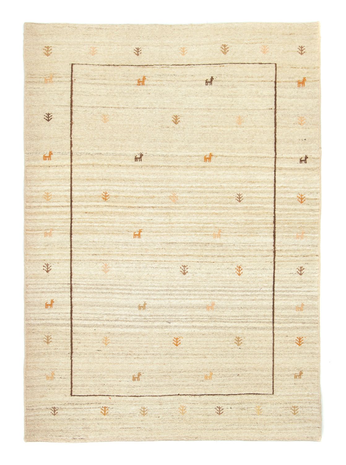 Gabbeh tapijt - Perzisch - 172 x 123 cm - beige