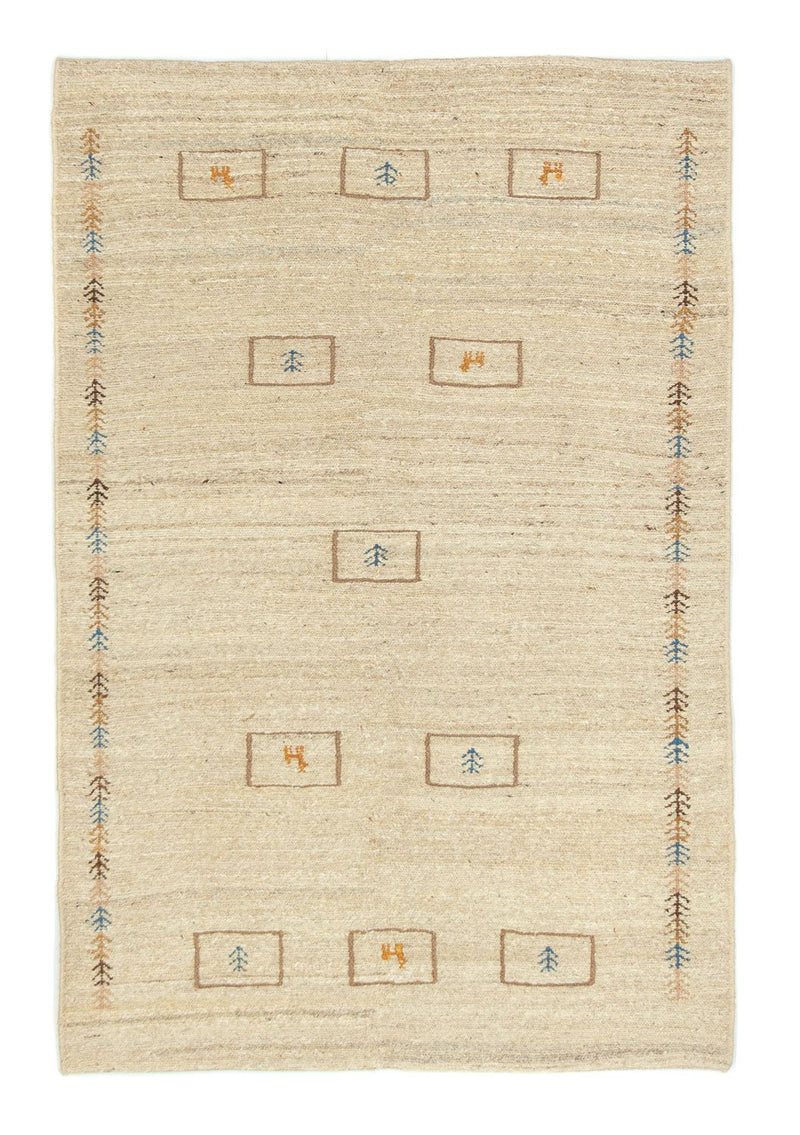 Gabbeh tapijt - Perzisch - 166 x 113 cm - beige