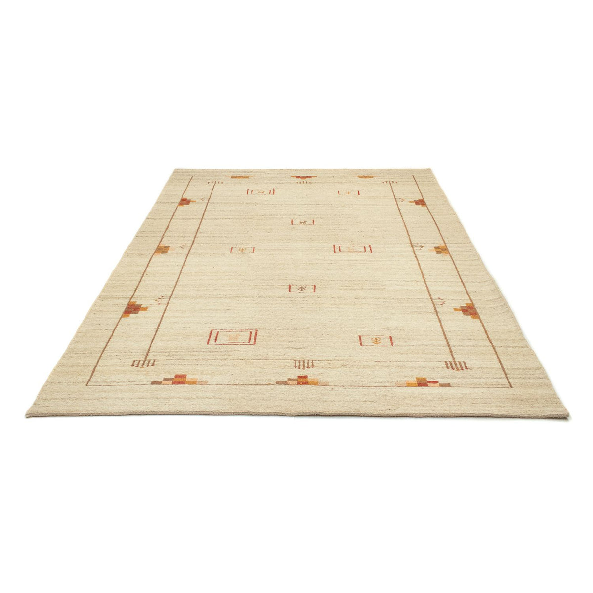 Gabbeh tapijt - Perzisch - 240 x 166 cm - beige
