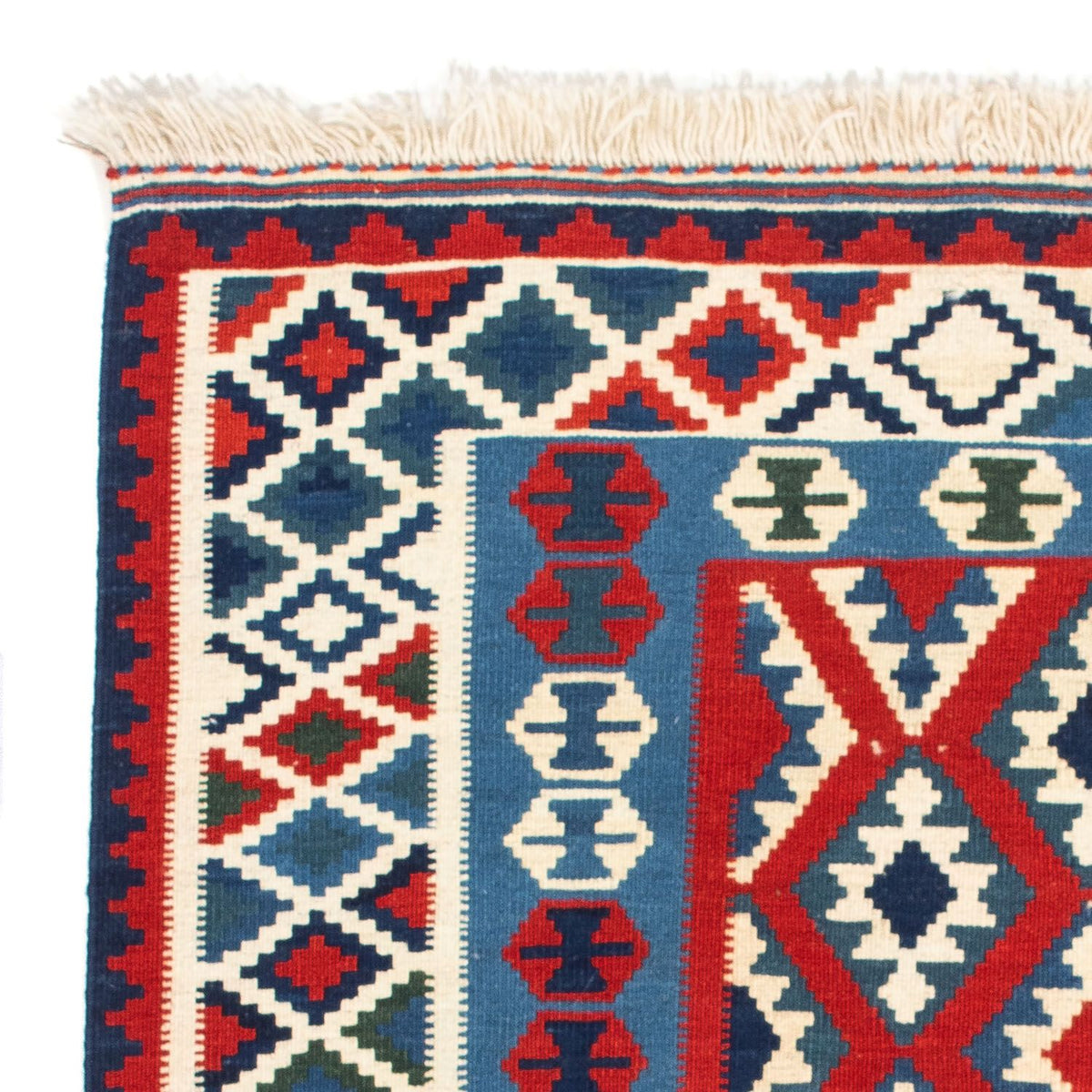 Kelim tapijt - Oosters vierkant  - 104 x 103 cm - donkerrood