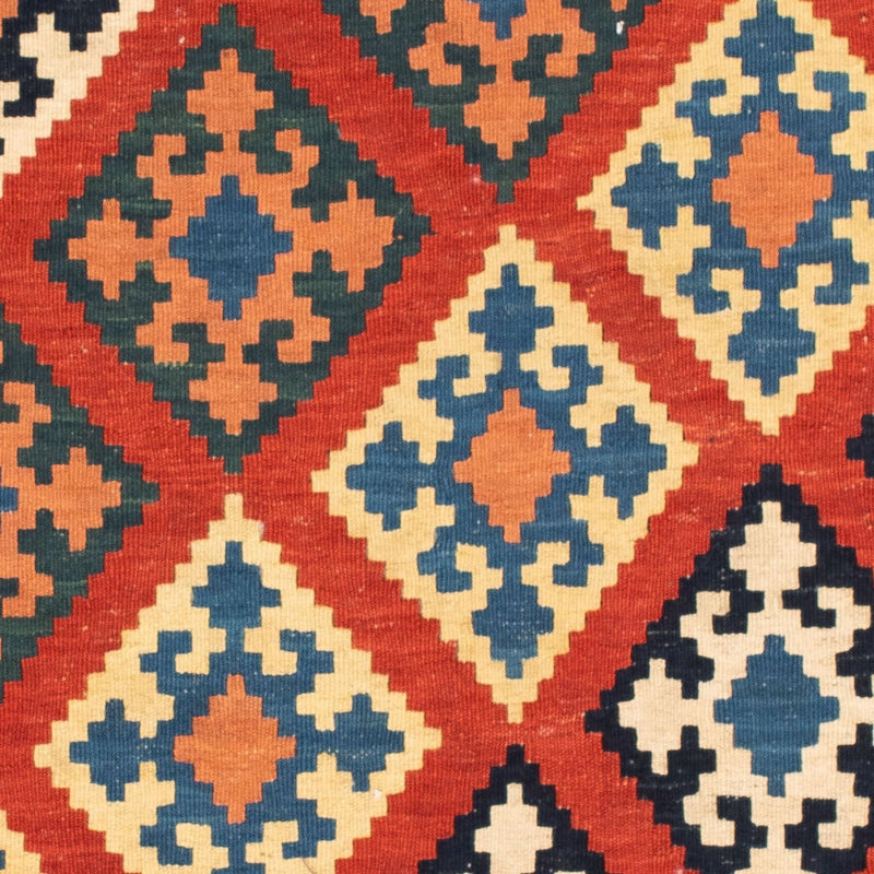 Kelim tapijt - Oosters vierkant  - 105 x 101 cm - rood