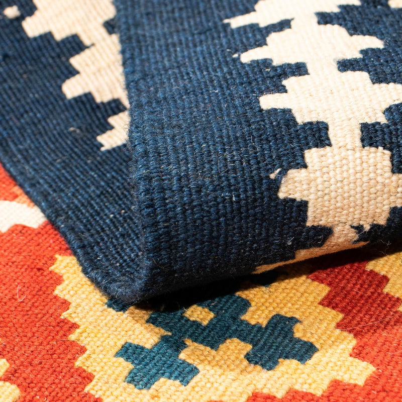 Kelim tapijt - Oosters vierkant  - 105 x 103 cm - donkerrood