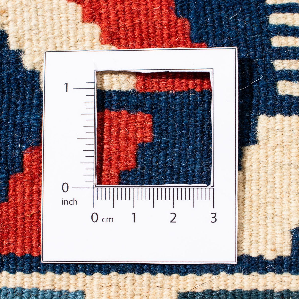 Kelim tapijt - Oosters vierkant  - 100 x 100 cm - beige