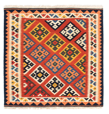 Kelim tapijt - Oosters vierkant  - 106 x 104 cm - rood