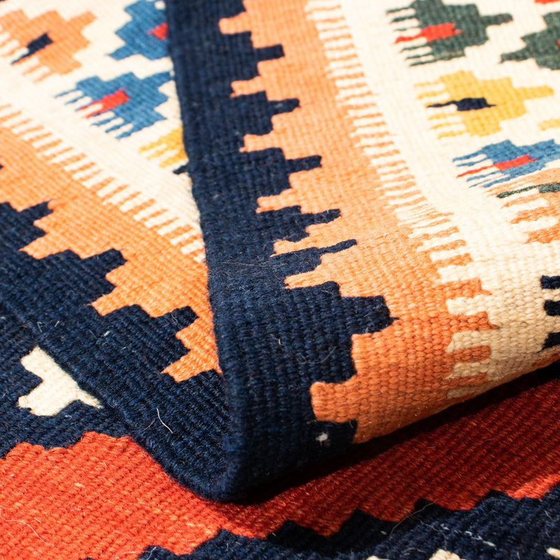 Kelim tapijt - Oosters vierkant  - 106 x 104 cm - rood