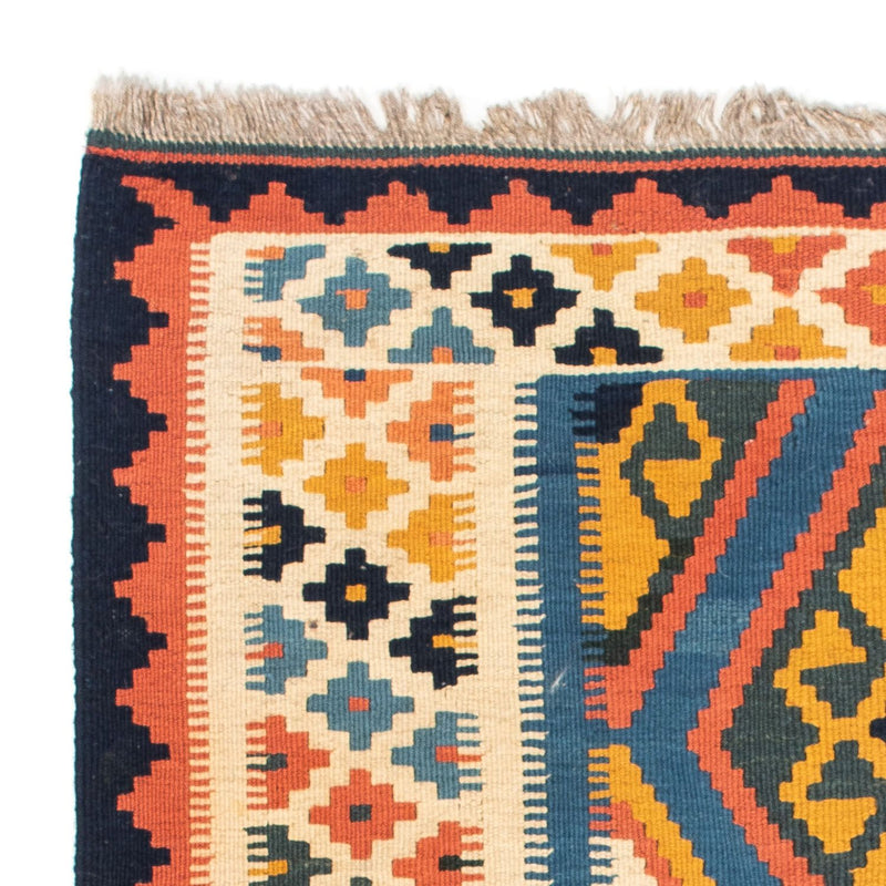 Kelim tapijt - Oosters vierkant  - 103 x 100 cm - blauw
