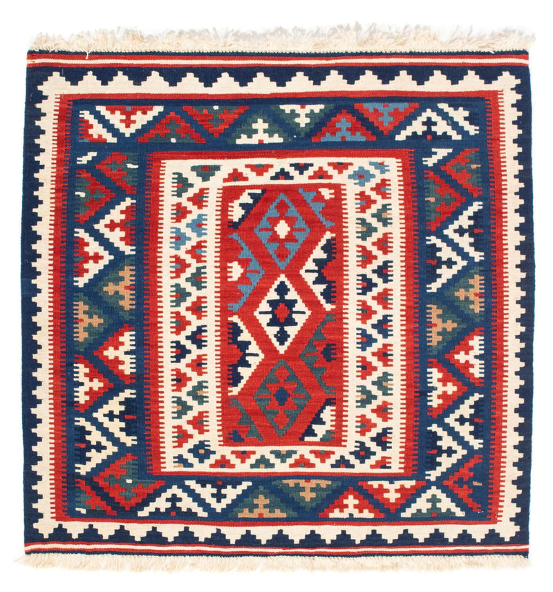 Kelim tapijt - Oosters vierkant  - 98 x 93 cm - donkerblauw