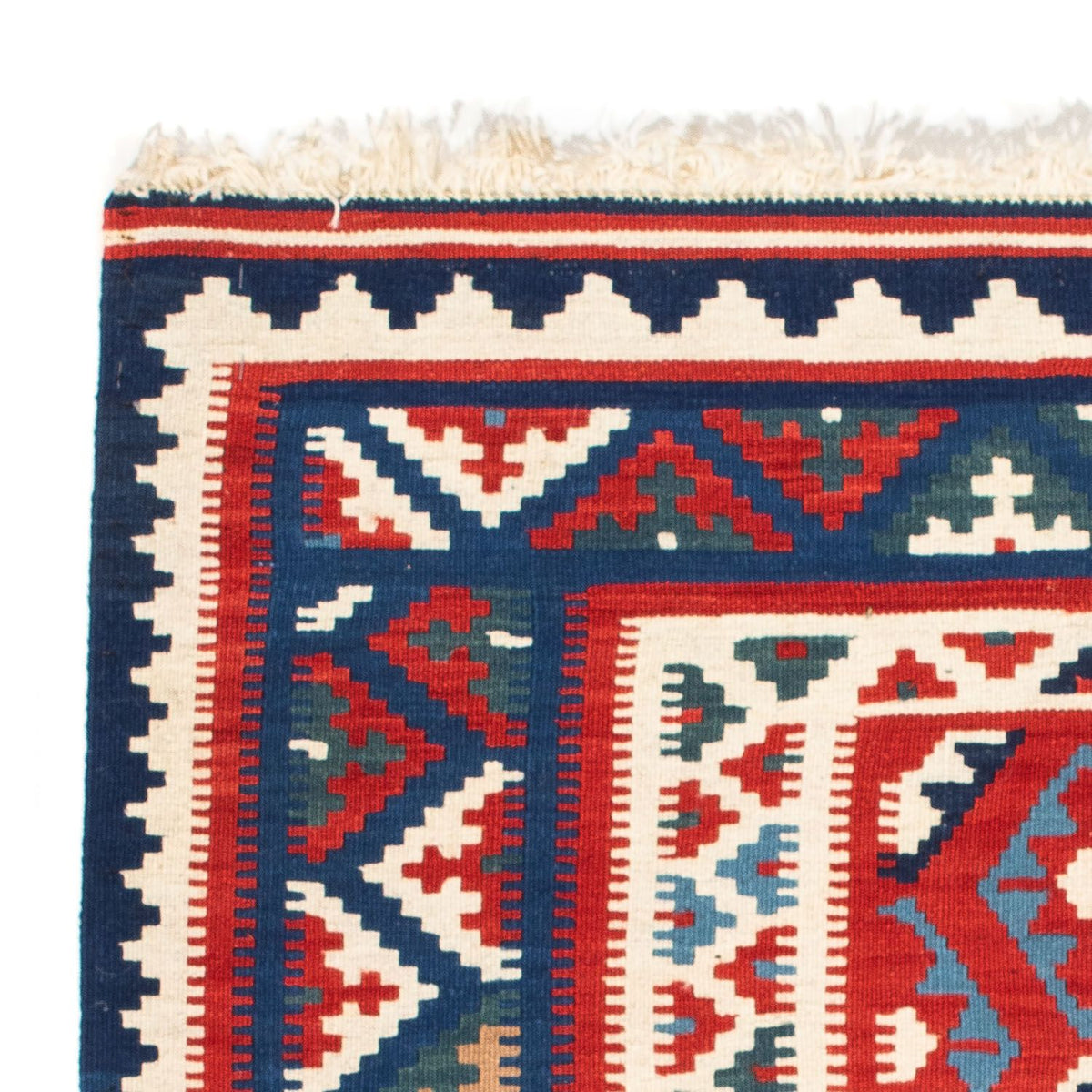 Kelim tapijt - Oosters vierkant  - 98 x 93 cm - donkerblauw