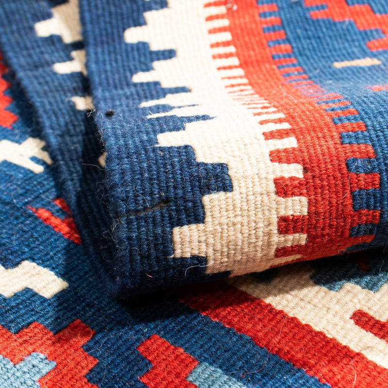 Kelim tapijt - Oosters vierkant  - 98 x 93 cm - donkerblauw