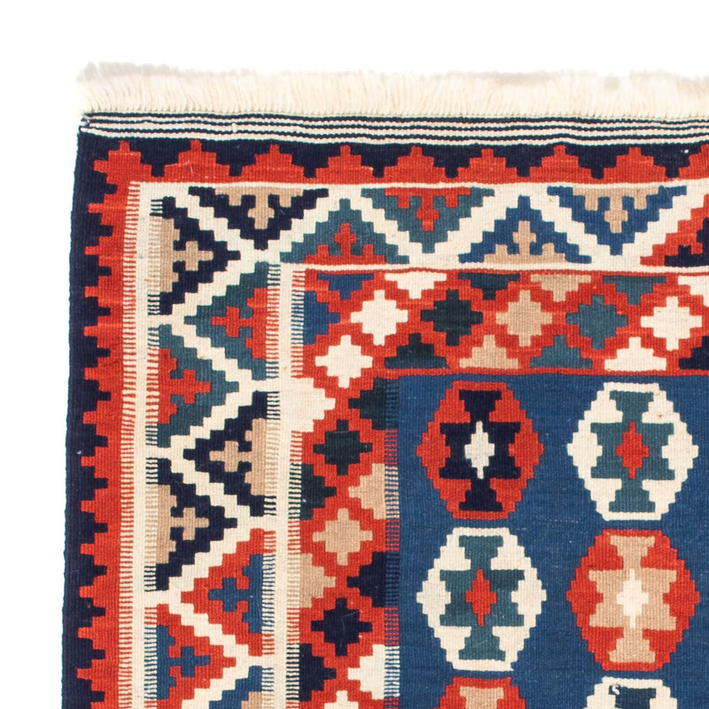 Kelim tapijt - Oosters vierkant  - 103 x 100 cm - donkerblauw