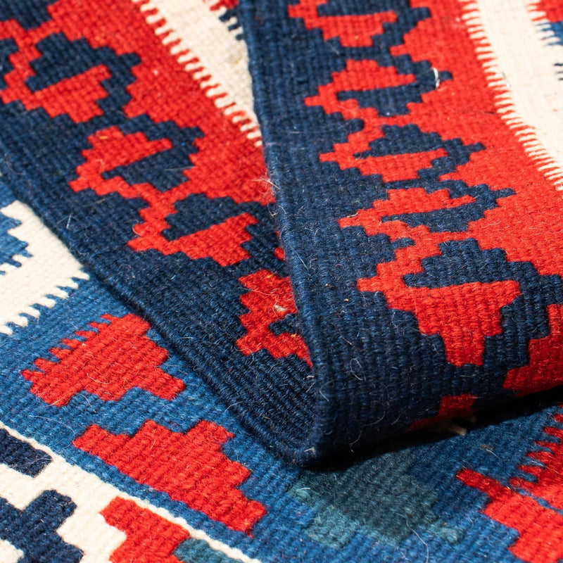 Kelim tapijt - Oosters vierkant  - 103 x 100 cm - donkerblauw