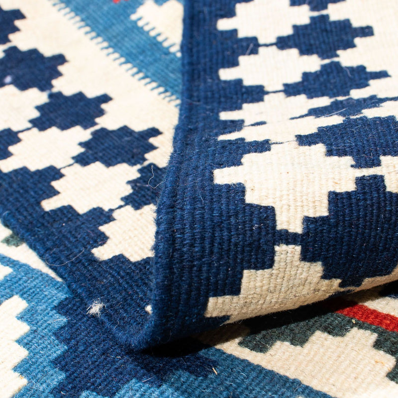 Kelim tapijt - Oosters vierkant  - 103 x 100 cm - donkerblauw