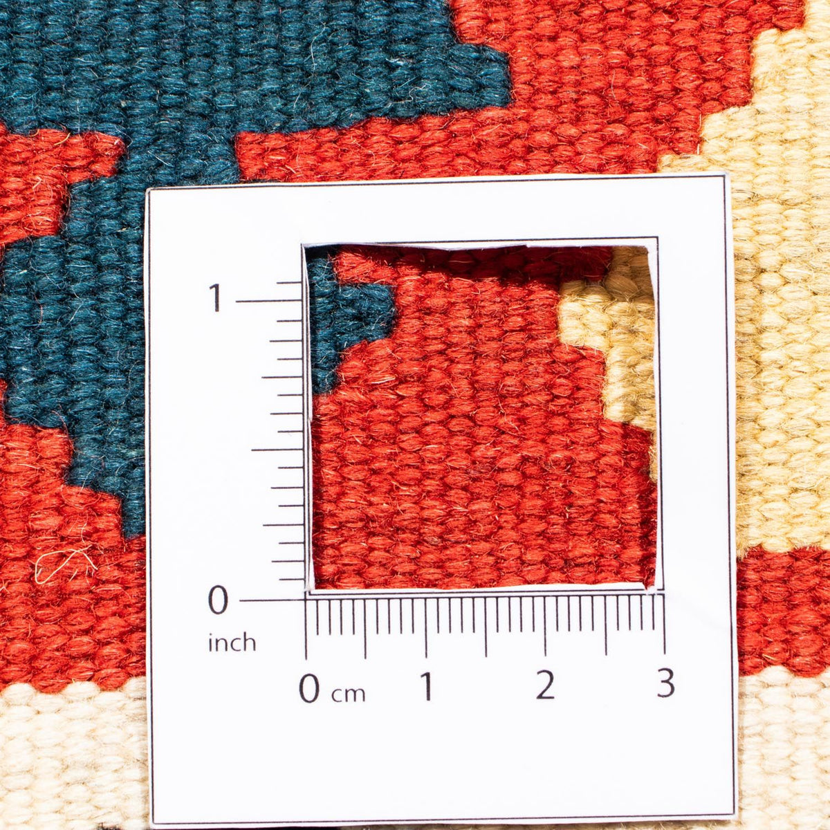 Kelim tapijt - Oosters vierkant  - 100 x 97 cm - rood