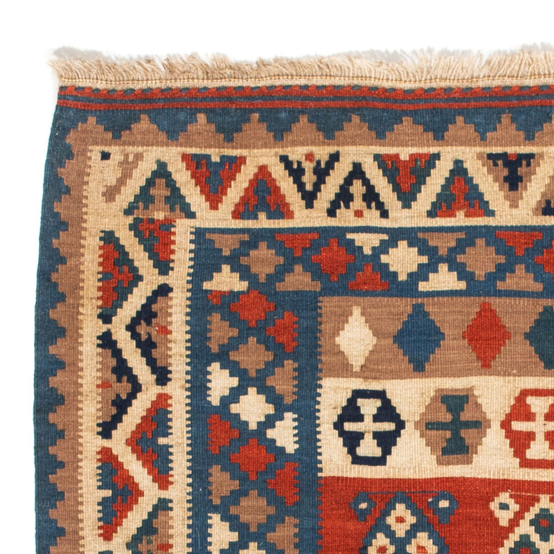 Kelim tapijt - Oosters vierkant  - 102 x 100 cm - blauw