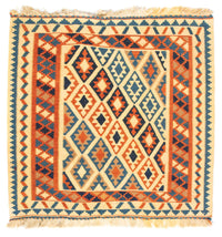 Kelim tapijt - Oosters vierkant  - 103 x 100 cm - beige