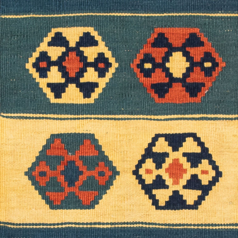 Kelim tapijt - Oosters vierkant  - 100 x 100 cm - veelkleurig