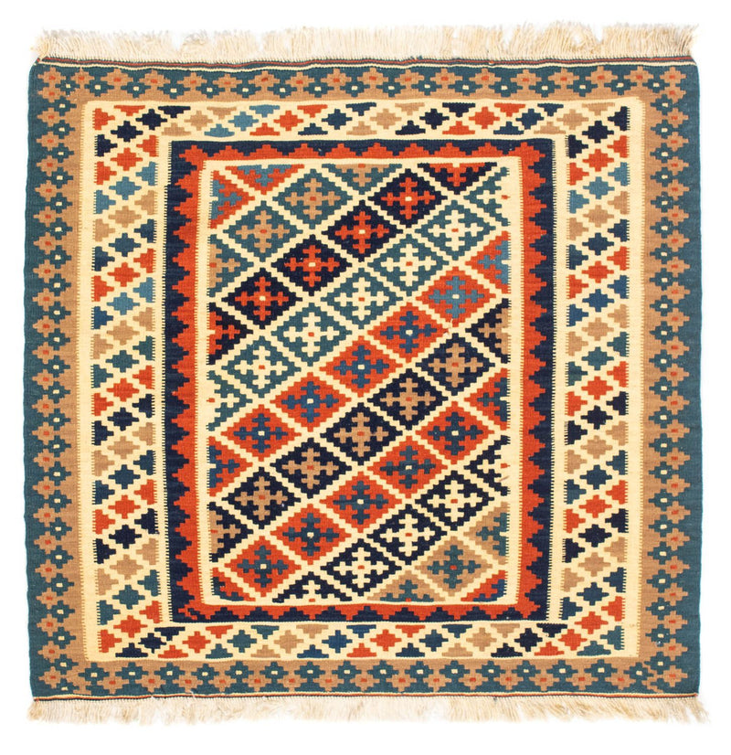 Kelim tapijt - Oosters vierkant  - 107 x 101 cm - beige