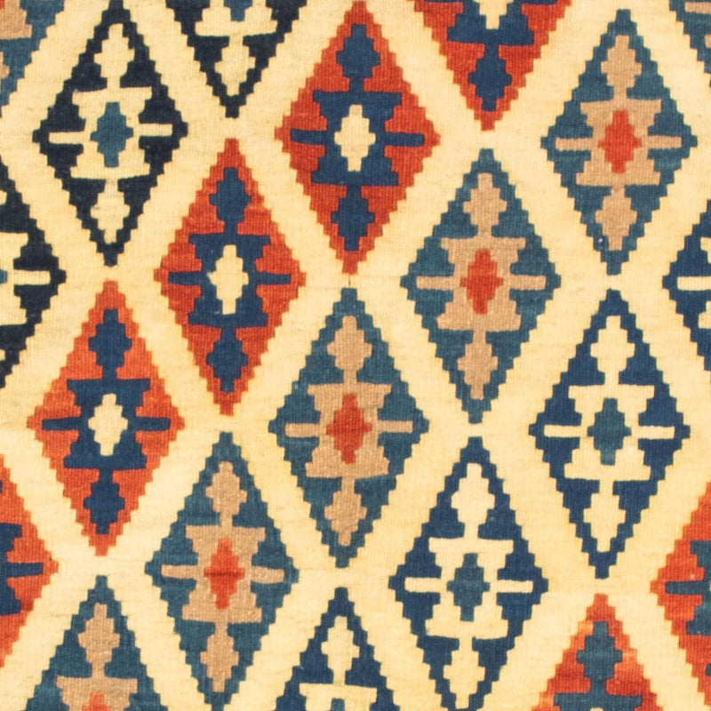 Kelim tapijt - Oosters vierkant  - 100 x 100 cm - beige