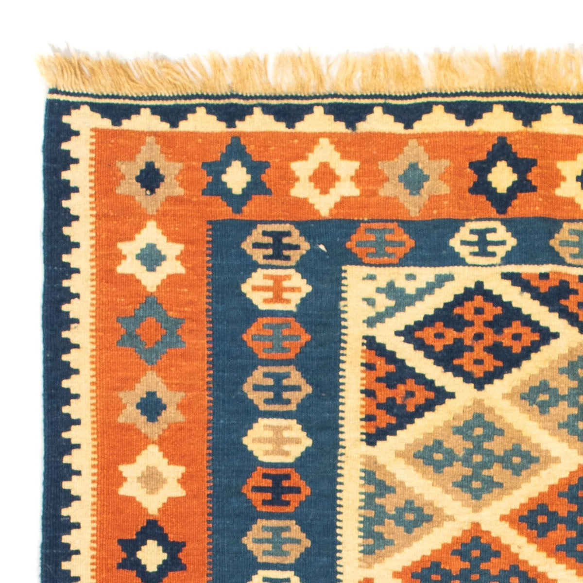 Kelim tapijt - Oosters vierkant  - 100 x 98 cm - veelkleurig