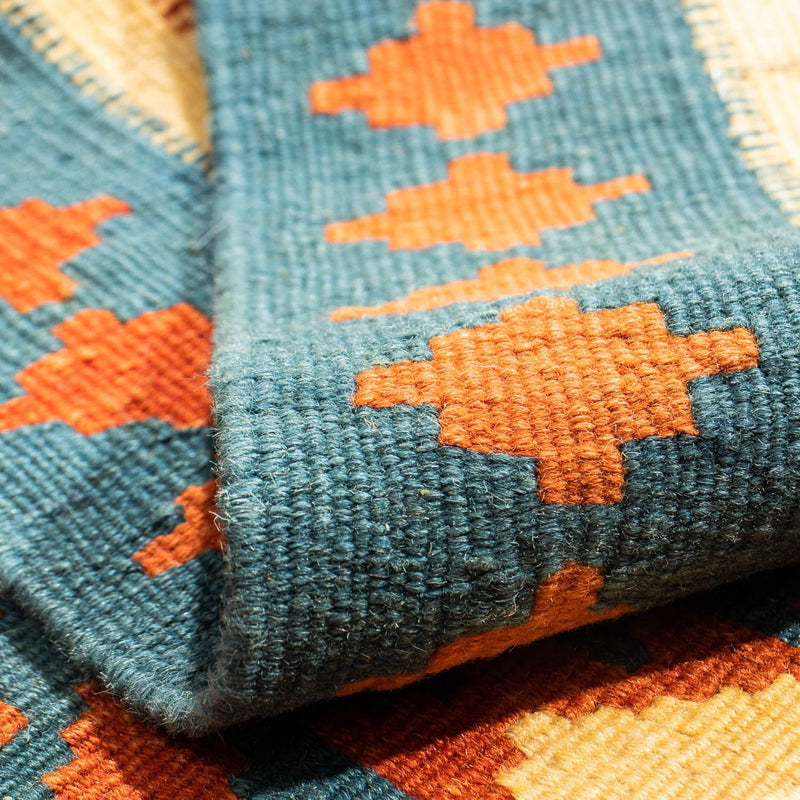 Kelim tapijt - Oosters vierkant  - 103 x 103 cm - roest