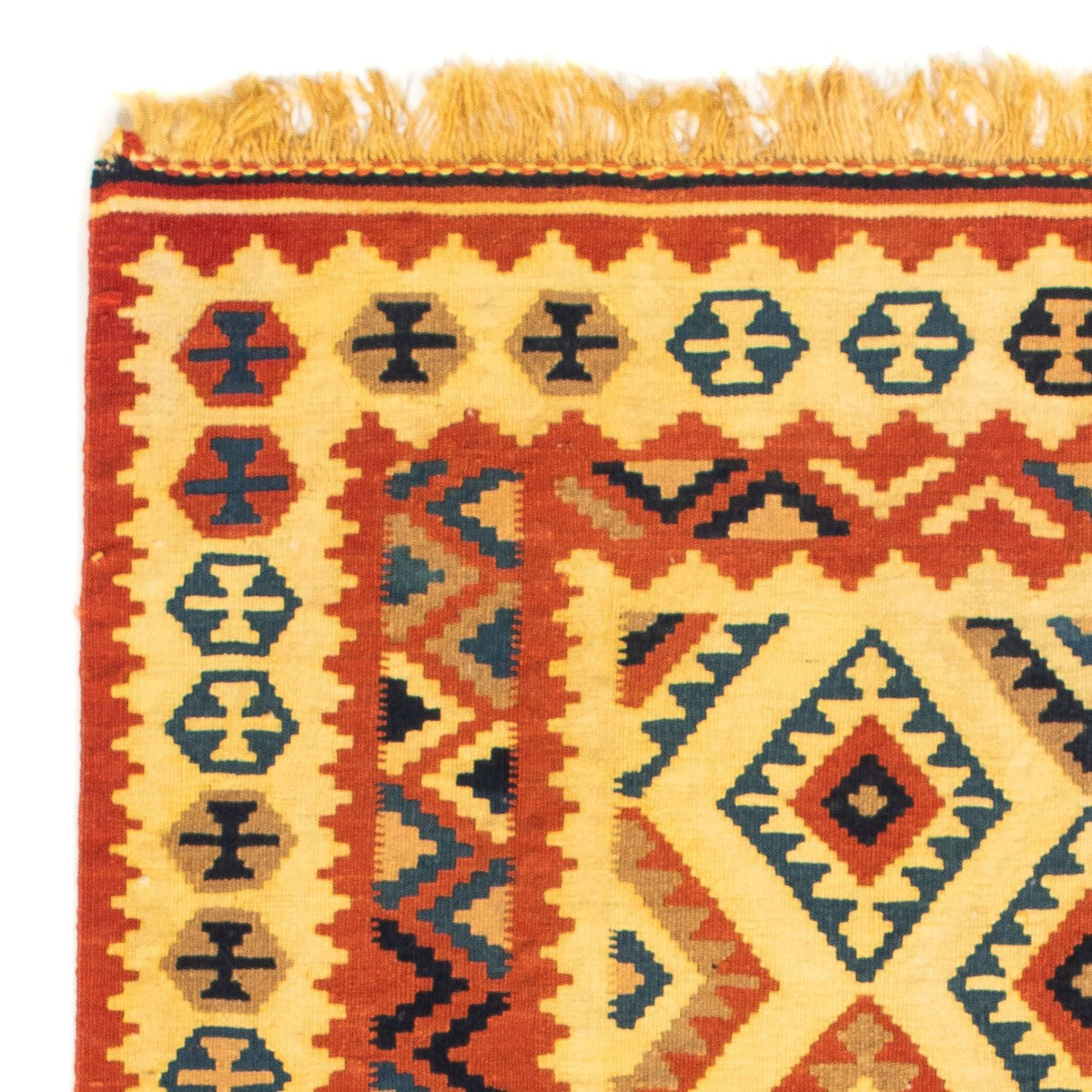 Kelim tapijt - Oosters vierkant  - 103 x 100 cm - beige