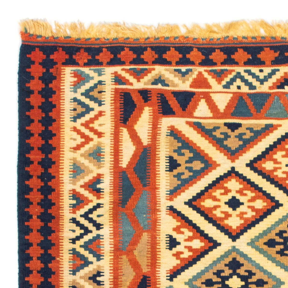 Kelim tapijt - Oosters vierkant  - 103 x 100 cm - beige