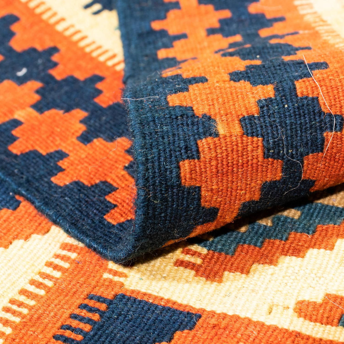 Kelim tapijt - Oosters vierkant  - 103 x 100 cm - beige