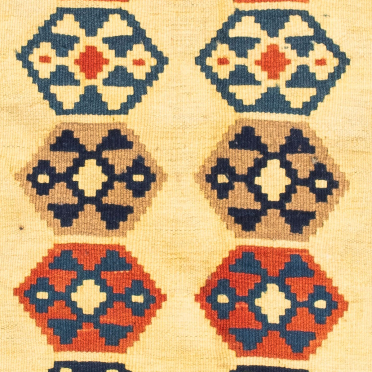 Kelim tapijt - Oosters vierkant  - 103 x 100 cm - beige