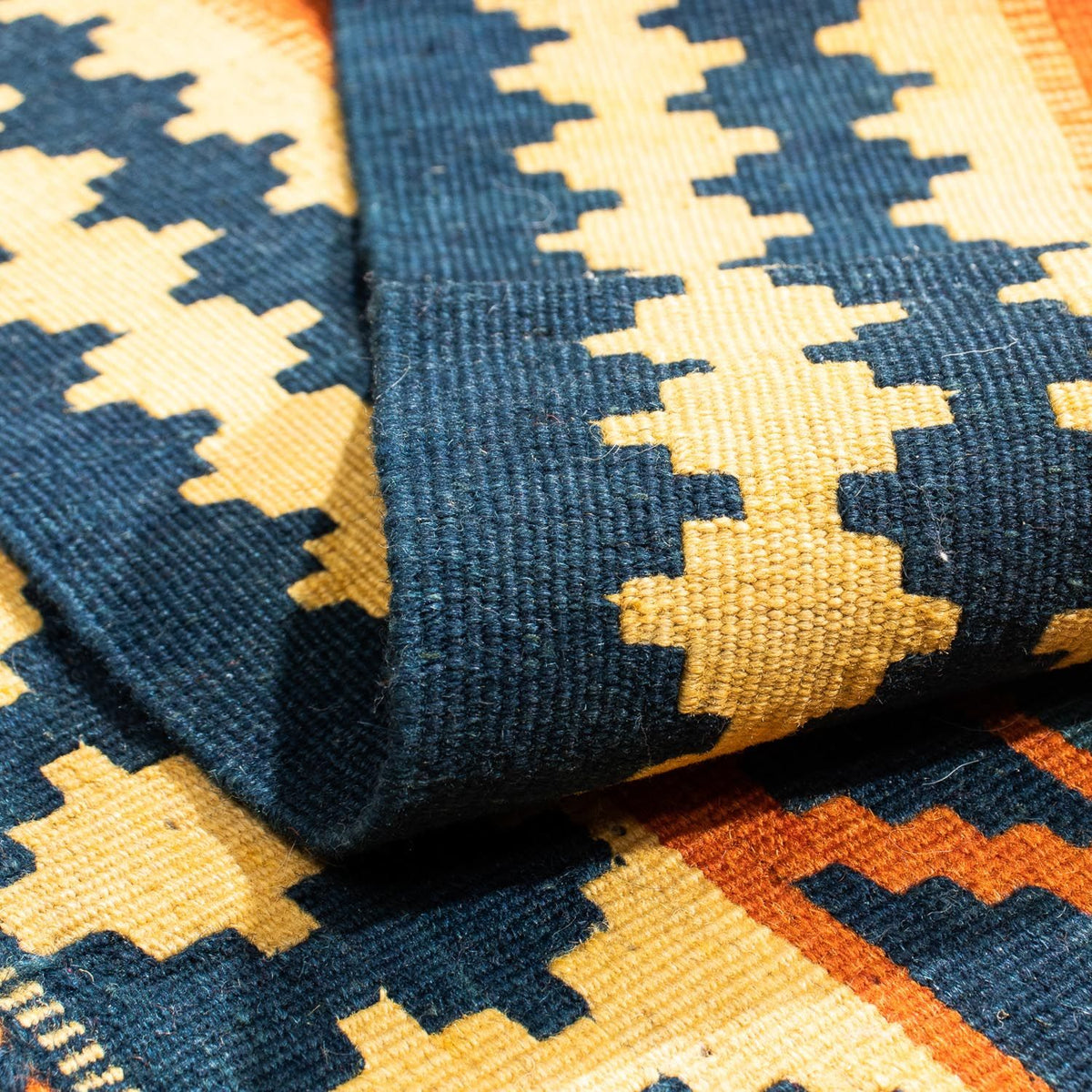 Kelim tapijt - Oosters vierkant  - 107 x 100 cm - licht beige