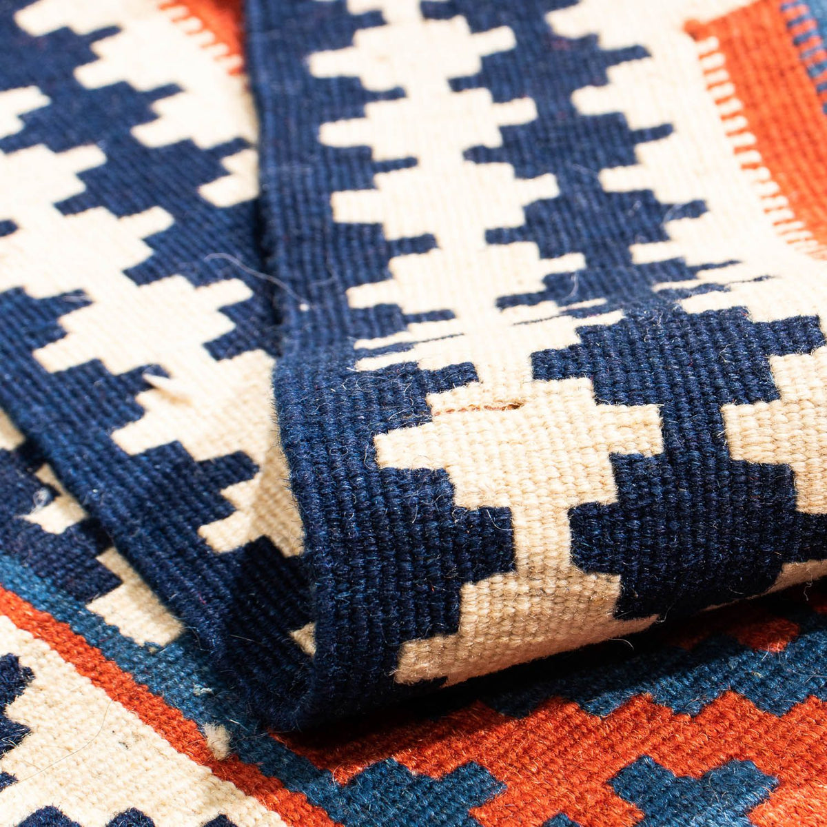 Kelim tapijt - Oosters vierkant  - 103 x 101 cm - donkerrood