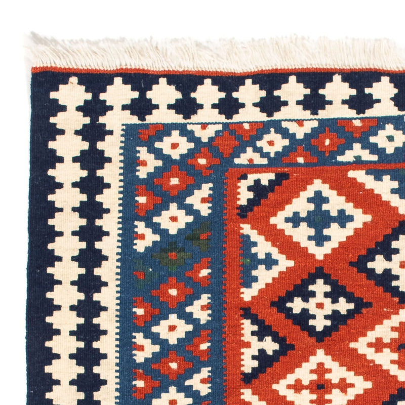 Kelim tapijt - Oosters vierkant  - 103 x 100 cm - donkerblauw