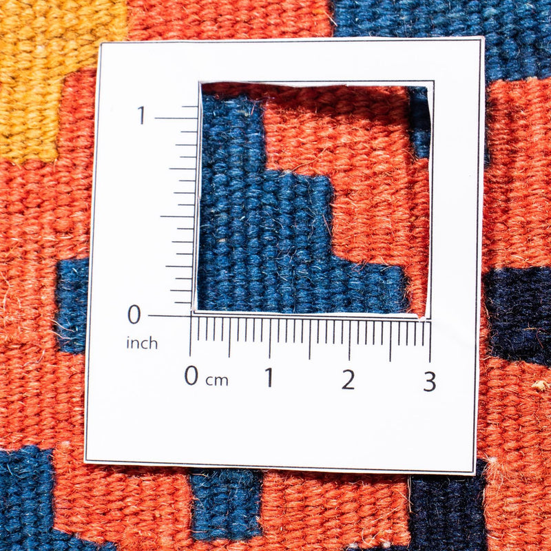 Kelim tapijt - Oosters vierkant  - 100 x 96 cm - donkerblauw