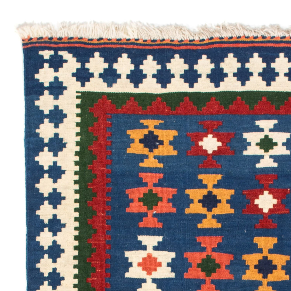 Kelim tapijt - Oosters vierkant  - 104 x 100 cm - donkerblauw