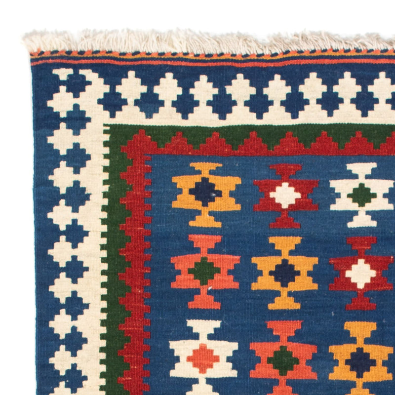 Kelim tapijt - Oosters vierkant  - 104 x 100 cm - donkerblauw