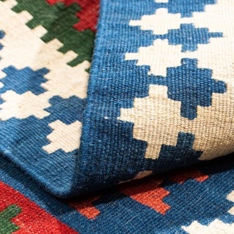 Kelim tapijt - Oosters vierkant  - 104 x 100 cm - donkerblauw