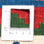 Kelim tapijt - Oosters vierkant  - 104 x 100 cm - donkerblauw