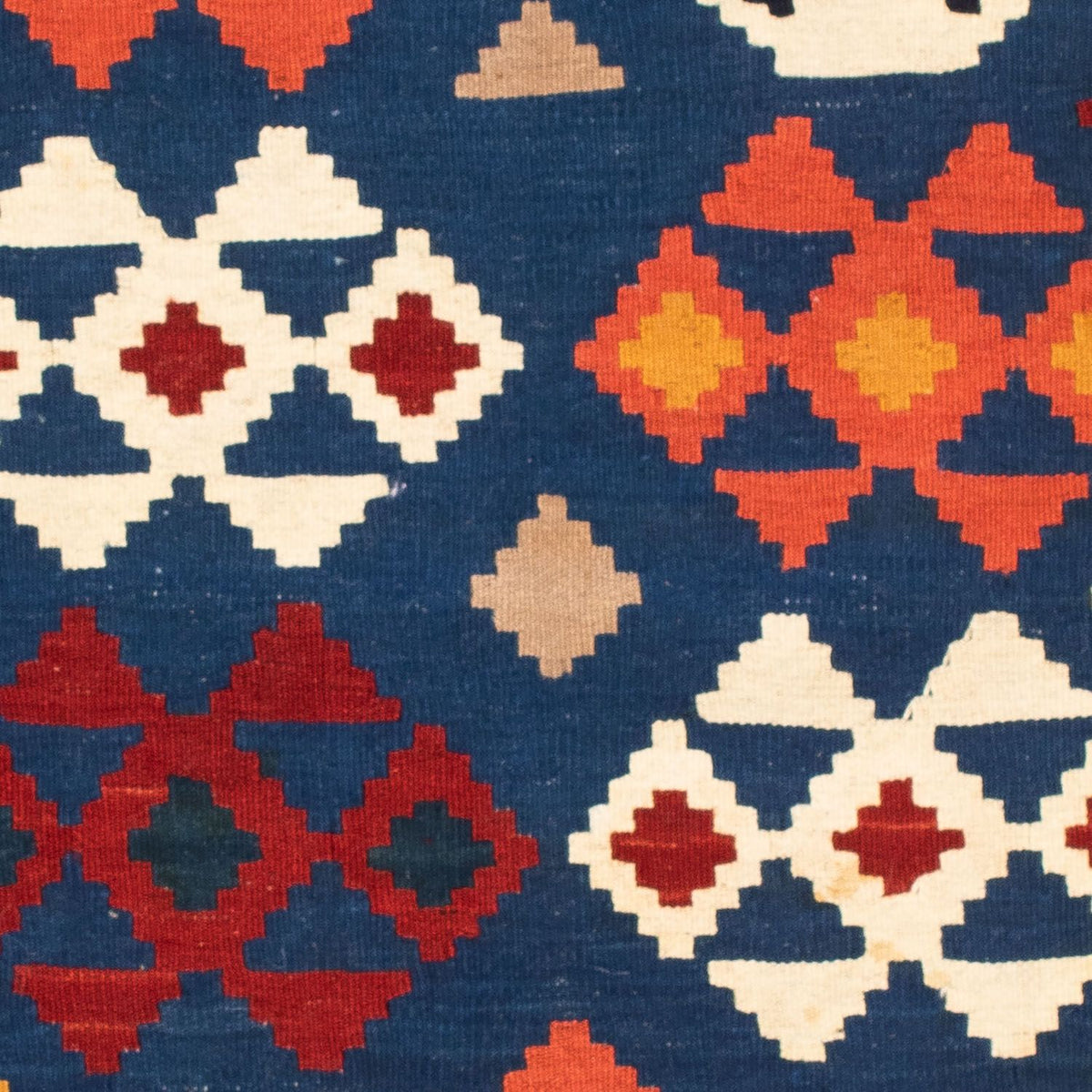 Kelim tapijt - Oosters vierkant  - 104 x 102 cm - donkerblauw