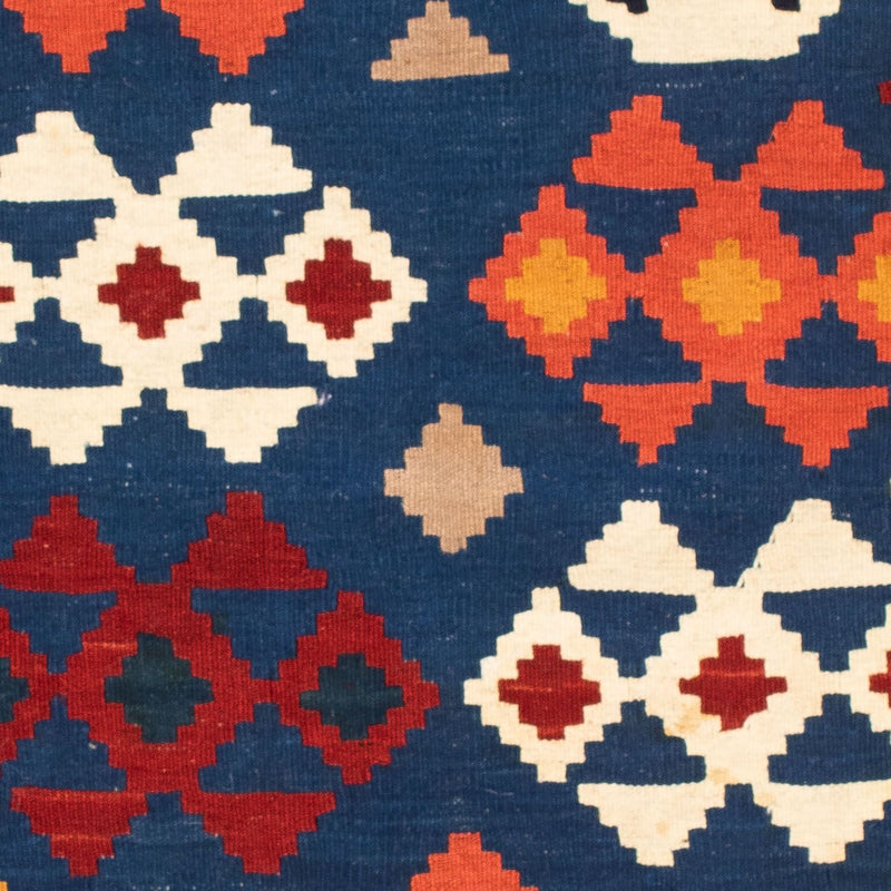 Kelim tapijt - Oosters vierkant  - 104 x 102 cm - donkerblauw