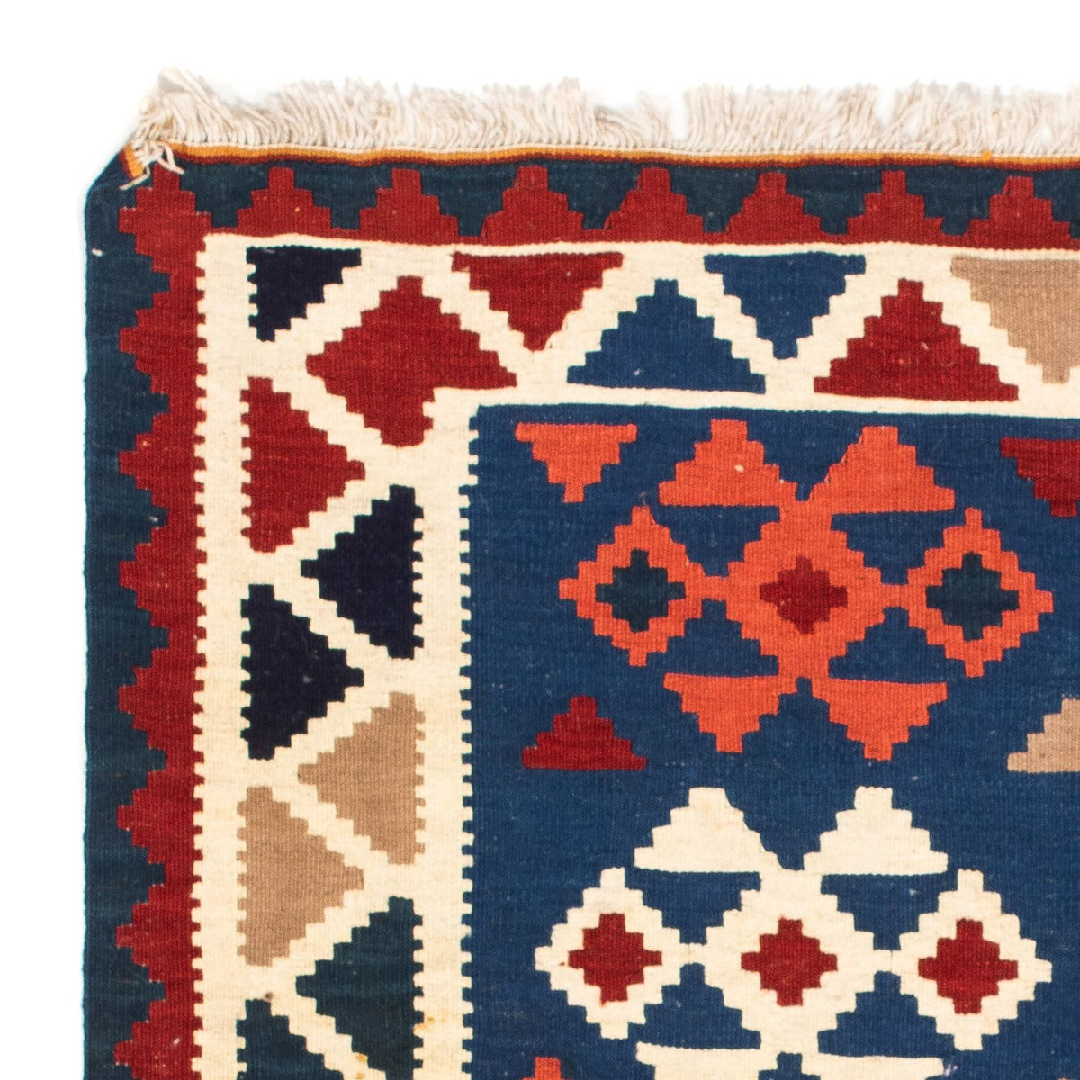 Kelim tapijt - Oosters vierkant  - 104 x 102 cm - donkerblauw