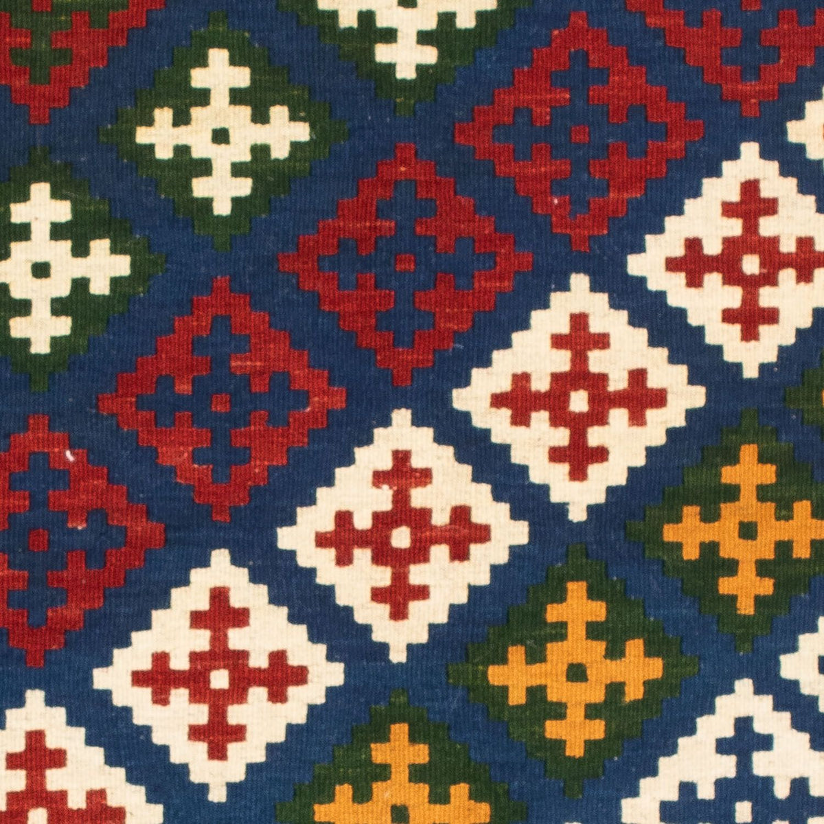 Kelim tapijt - Oosters vierkant  - 104 x 102 cm - donkerblauw