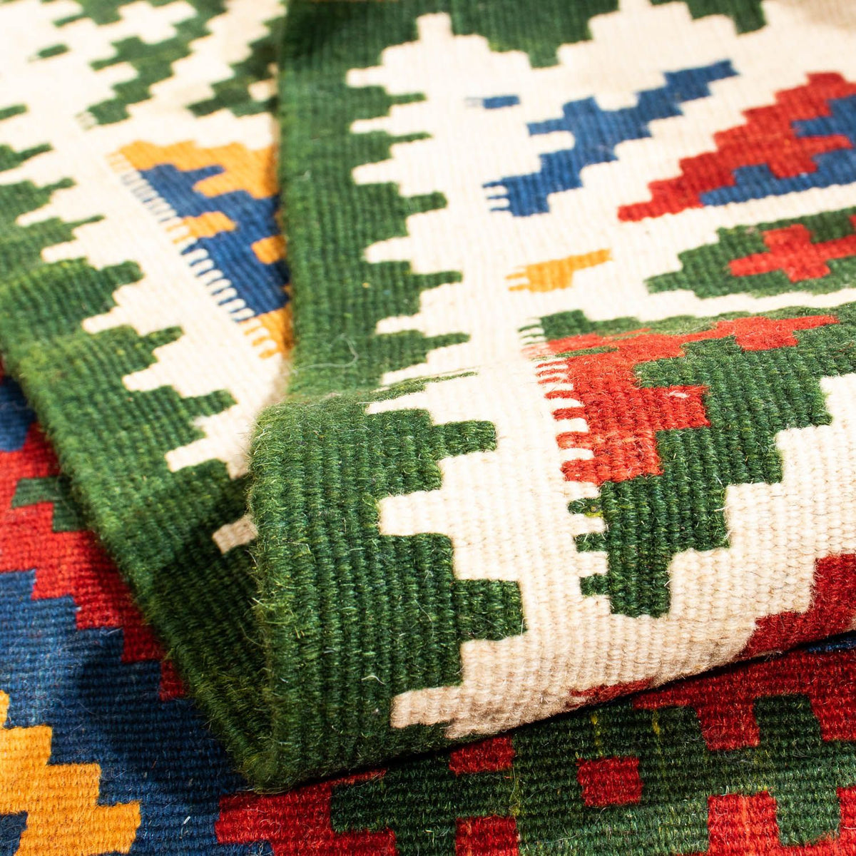 Kelim tapijt - Oosters vierkant  - 104 x 102 cm - donkerblauw