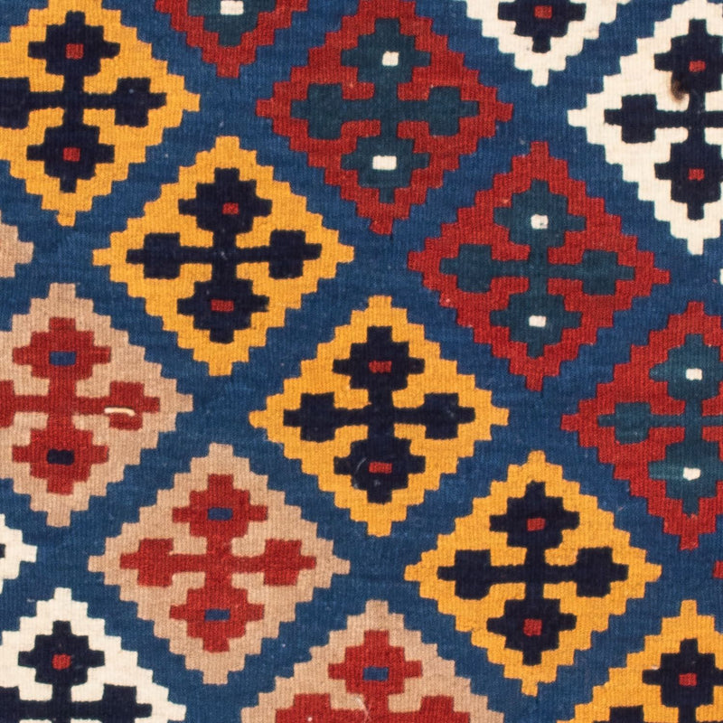 Kelim tapijt - Oosters vierkant  - 104 x 103 cm - donkerblauw