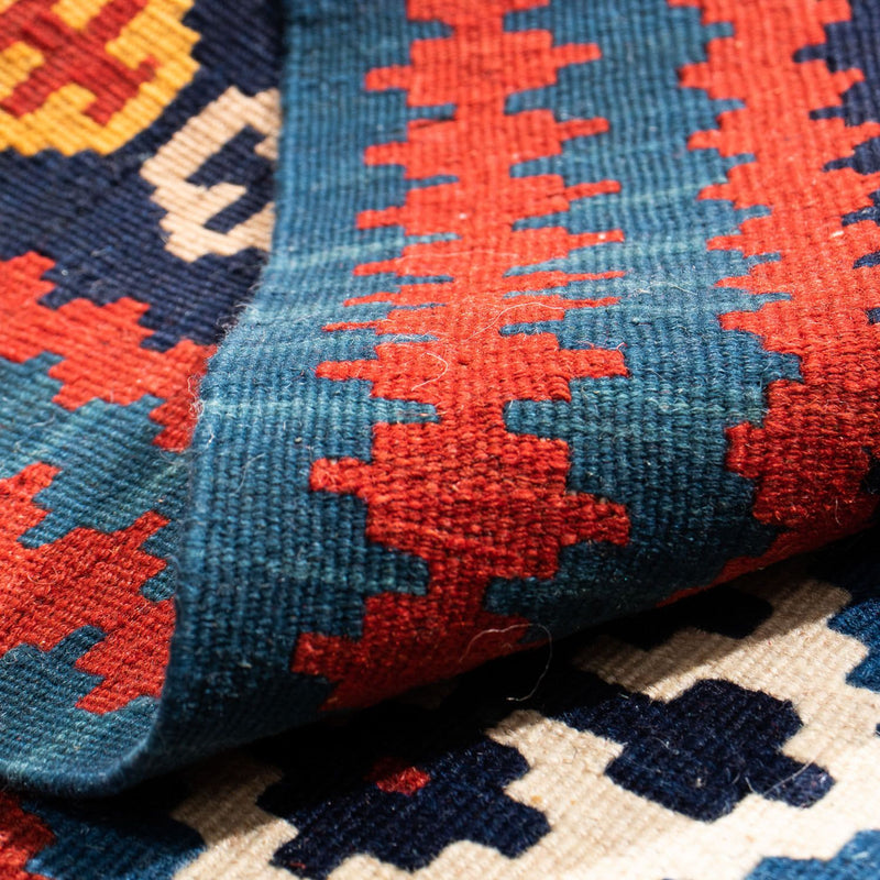 Kelim tapijt - Oosters vierkant  - 104 x 103 cm - donkerblauw