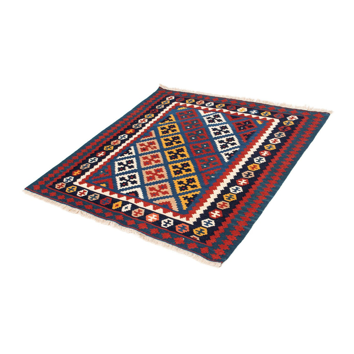 Kelim tapijt - Oosters vierkant  - 104 x 103 cm - donkerblauw