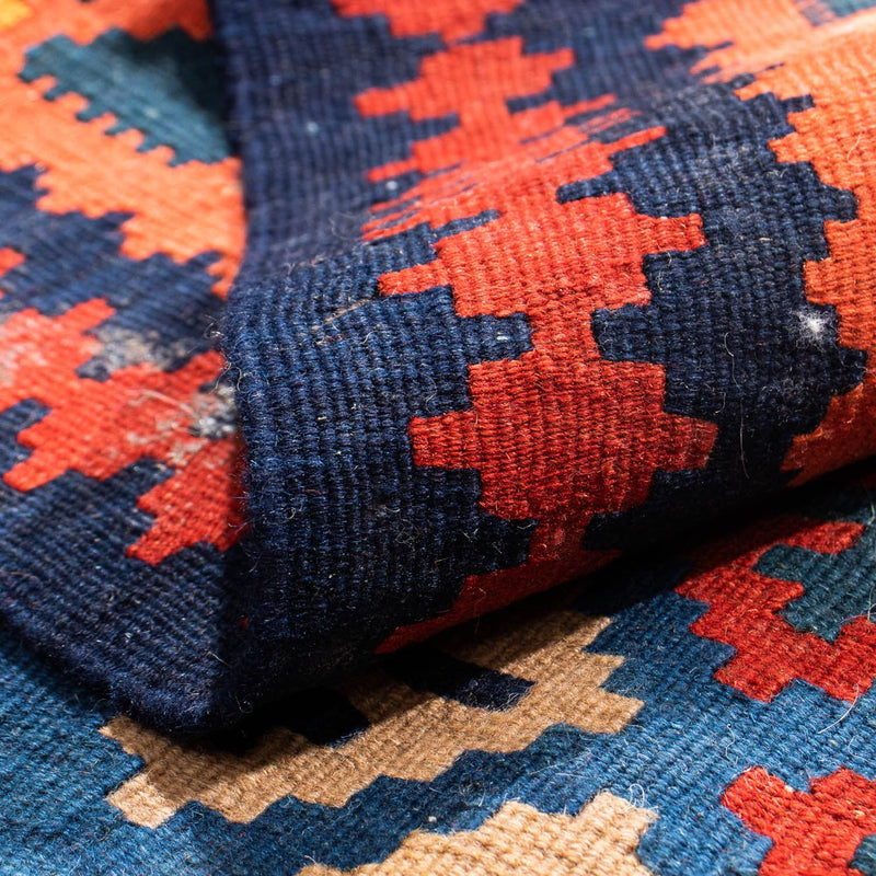 Kelim tapijt - Oosters vierkant  - 104 x 100 cm - donkerblauw